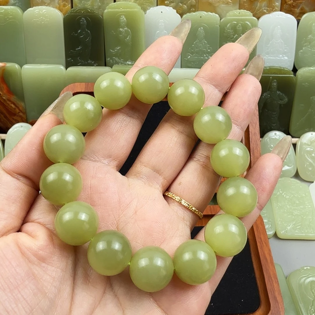 菠菜绿手串古青色02
