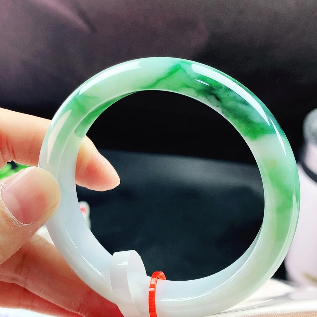 未镶嵌手镯翡翠55圈