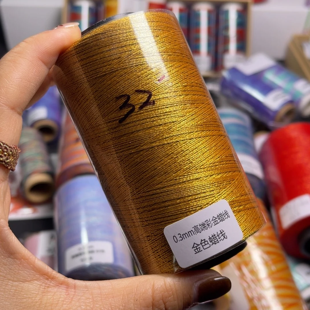 腈纶0.3彩金蜡罐罐金色