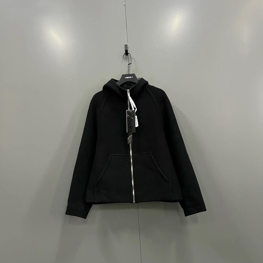 99新 Givenchy/纪梵希 yy 羊毛真丝连帽针织外套 44码 018085