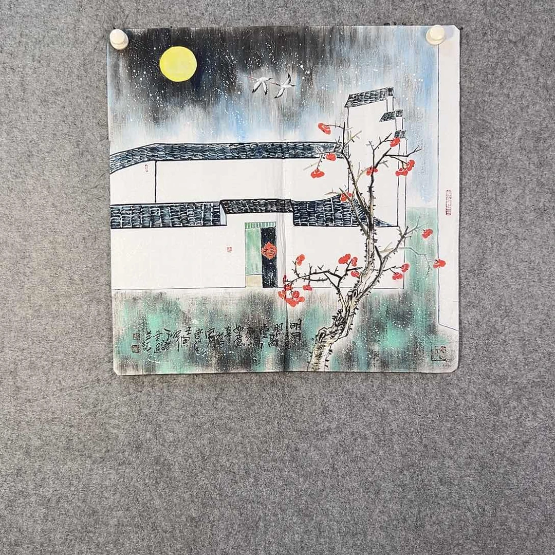 国画482 花鸟在此鸣叫的日子