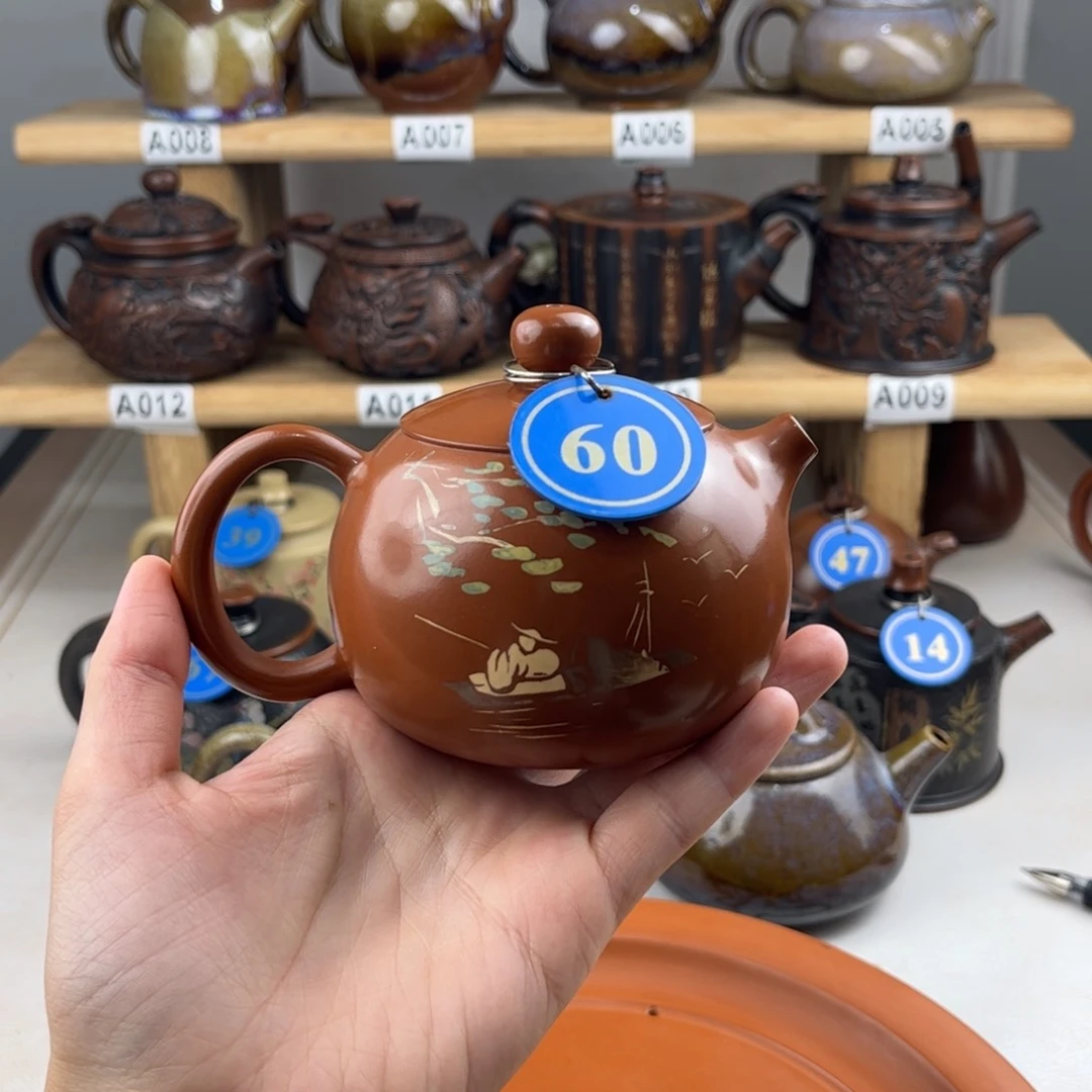 壶230cc建水紫陶全手工制作