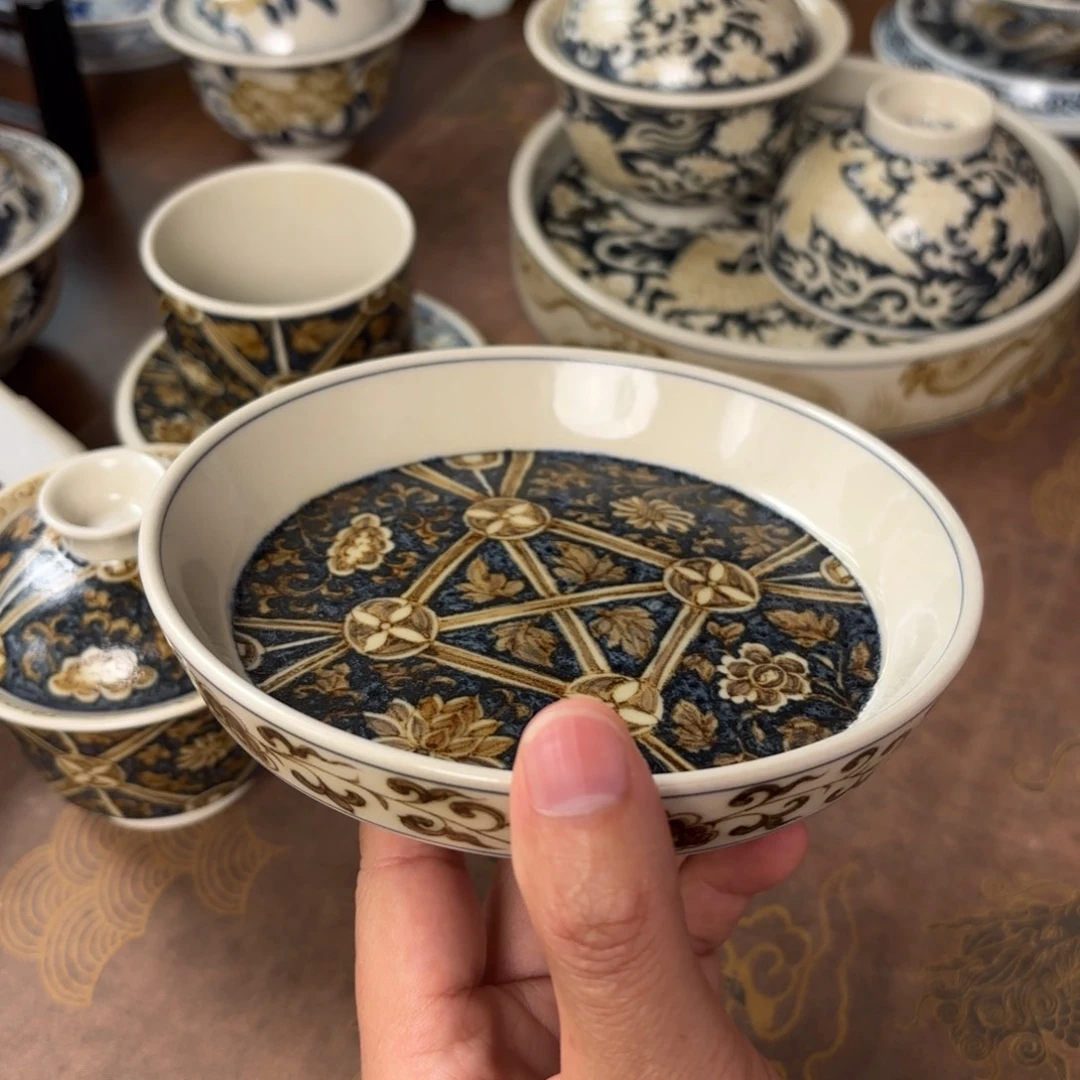摆件景德镇手绘茶器
