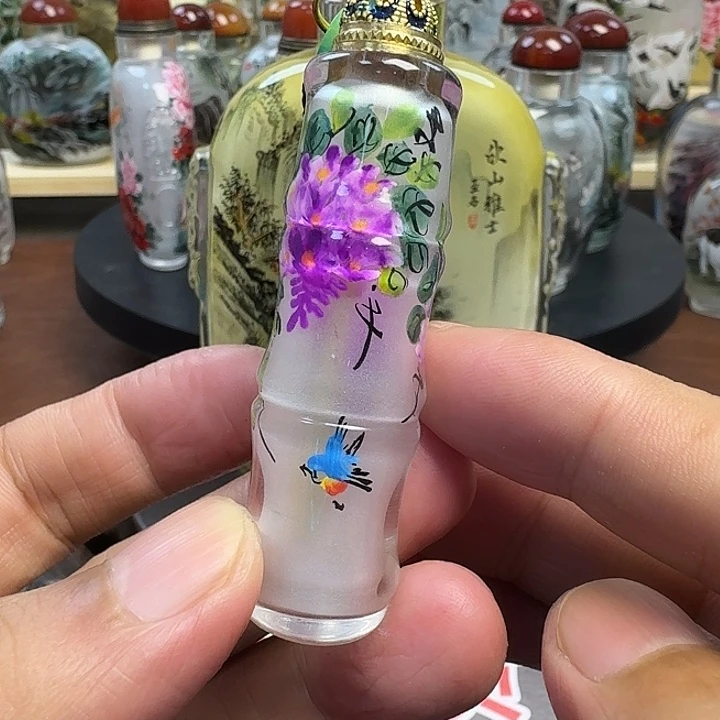 鼻烟壶内画手工绘制