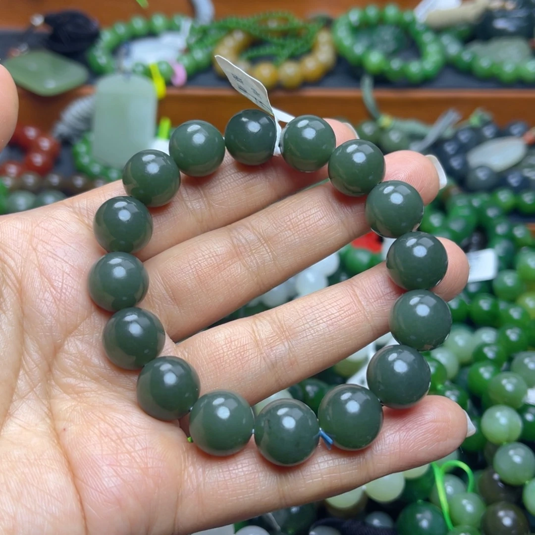 和田玉未镶嵌手链