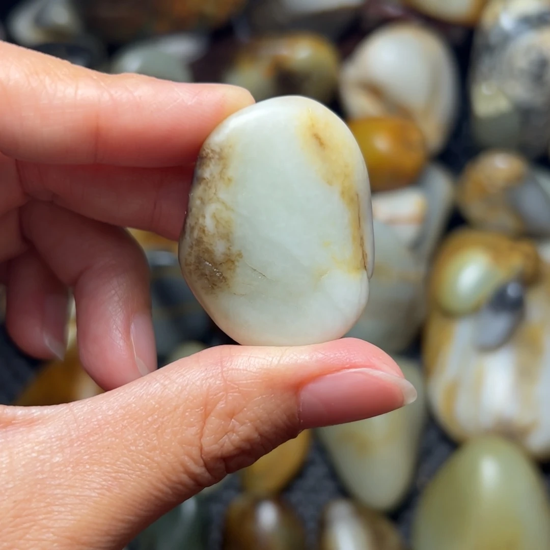 和田玉未镶嵌挂件95