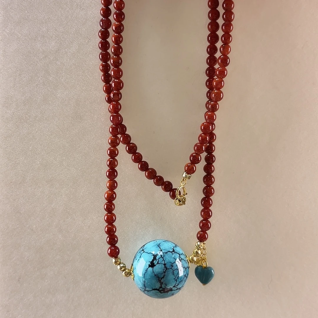 绿松石未镶嵌颈饰