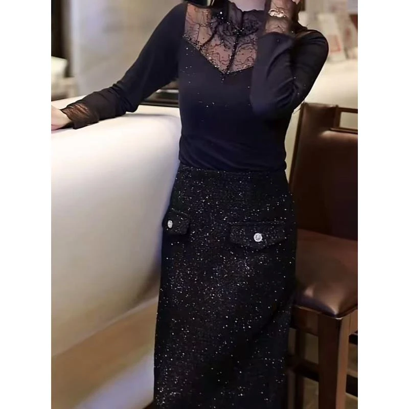 SEJI/瑟纪【悄然心动】重工气质半裙