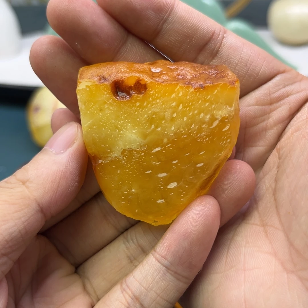 定制琥珀未镶嵌蜜蜡原石不退不换