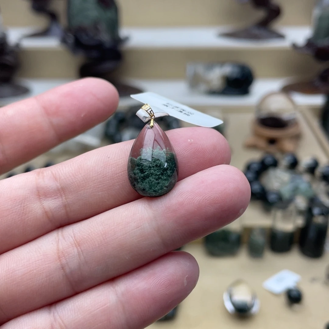 吊坠(不含链)18K金镶嵌水晶