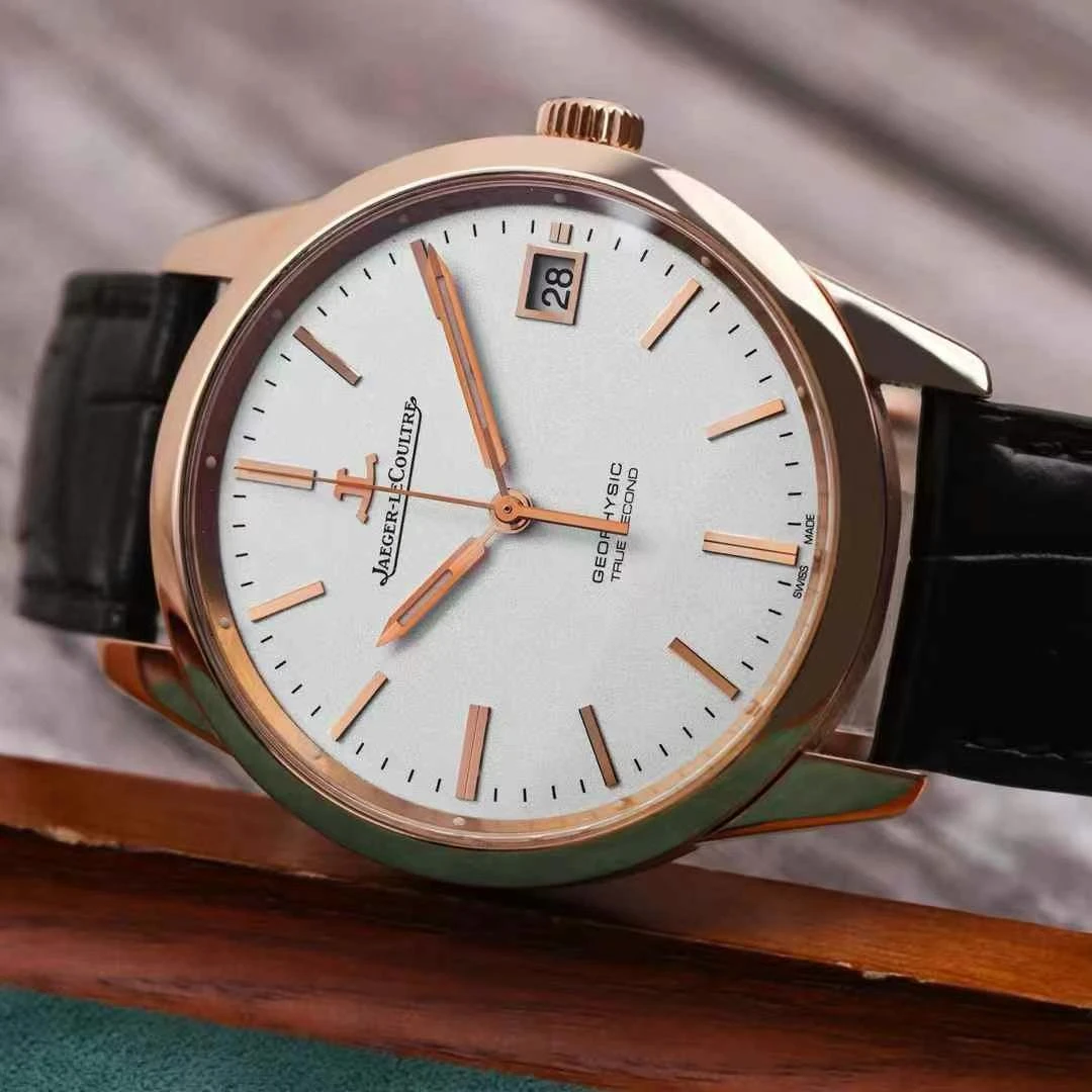 99新 Jaeger-LeCoultre/积家 地球物理天文台18k玫瑰金男8012520