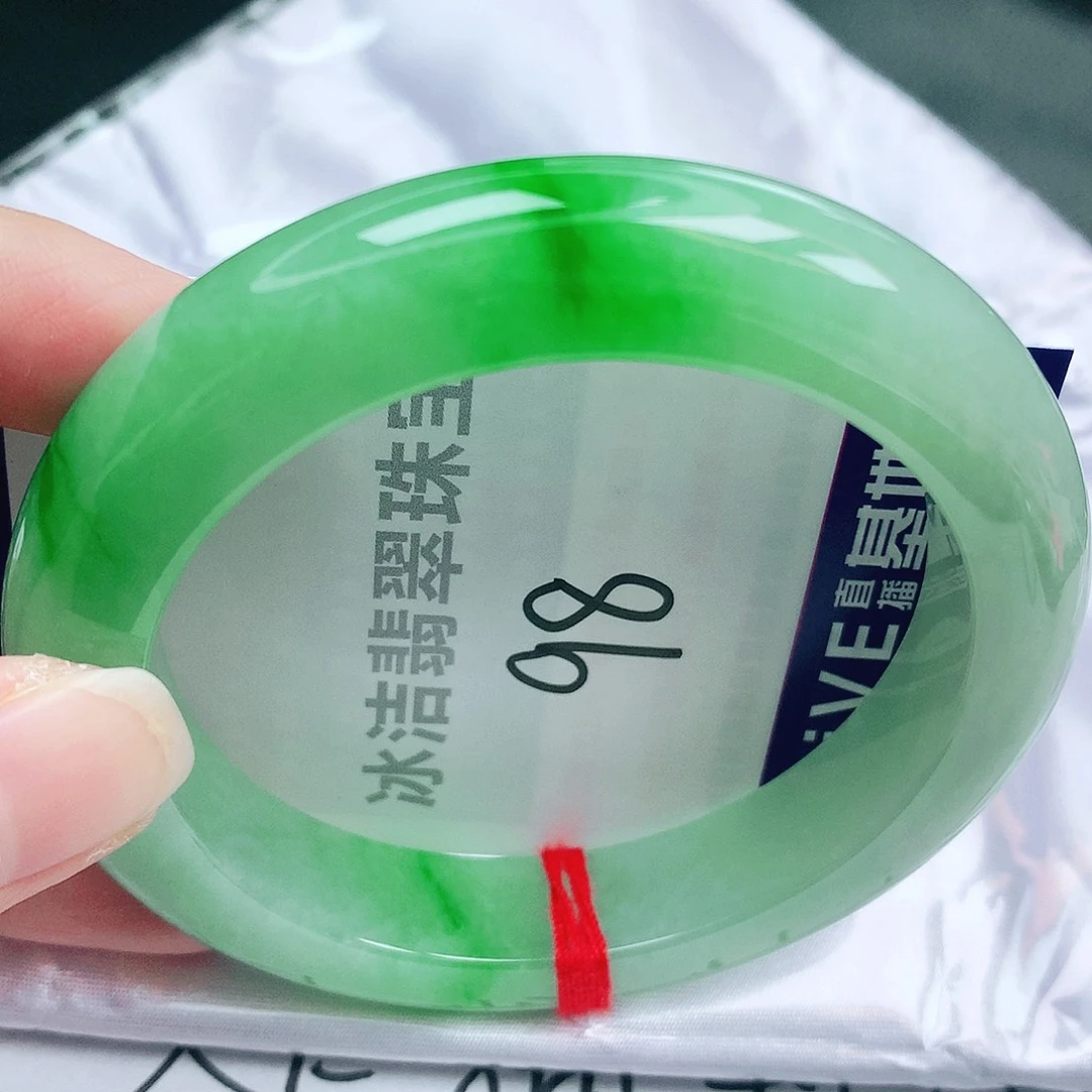 翡翠未镶嵌手镯缅甸天然A货翡翠手镯