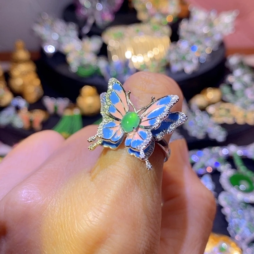 【闪购商品】翡翠挂件银S925镶嵌天然资源