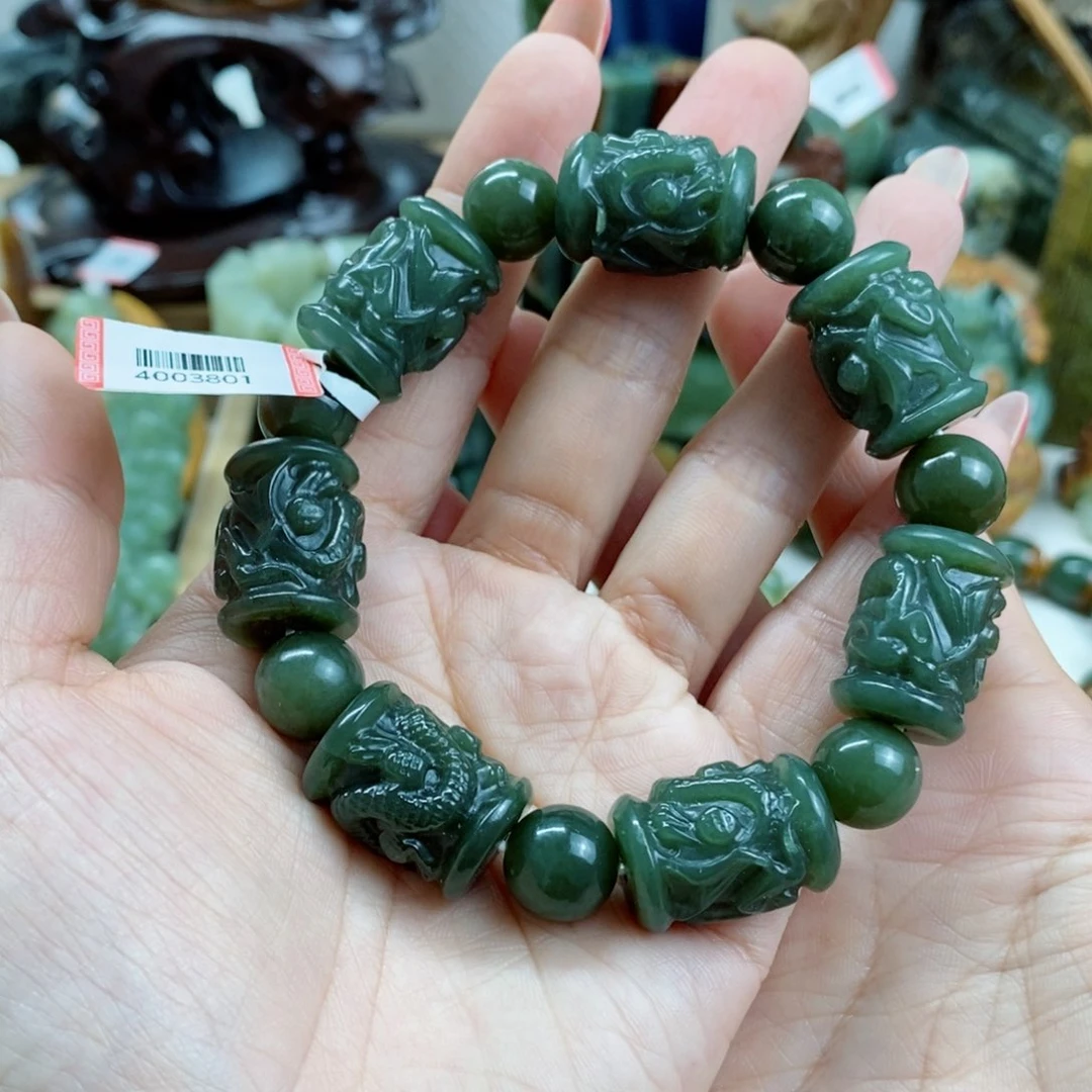 透闪石质玉手链未镶嵌
