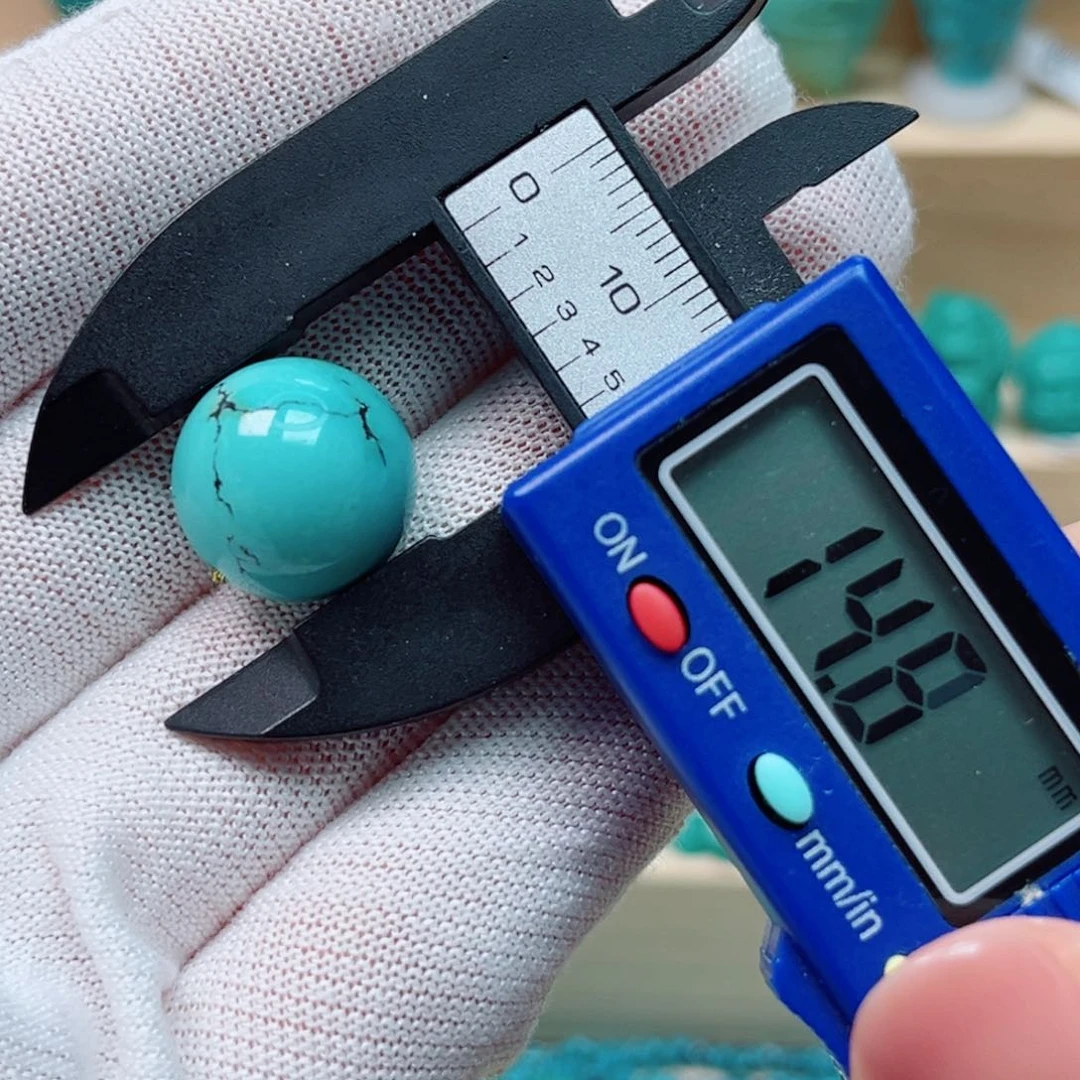 绿松石未镶嵌圆珠