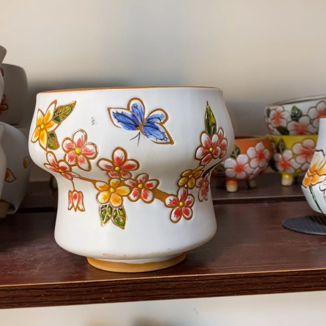 红陶韩式多肉植物花盆