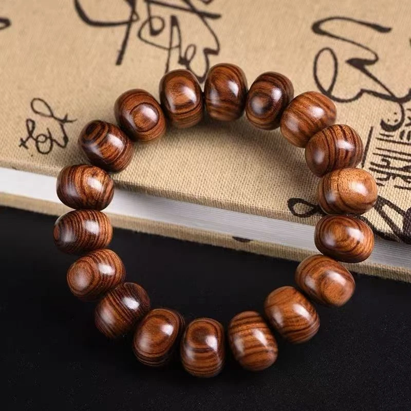 A004黄花梨手串算盘珠