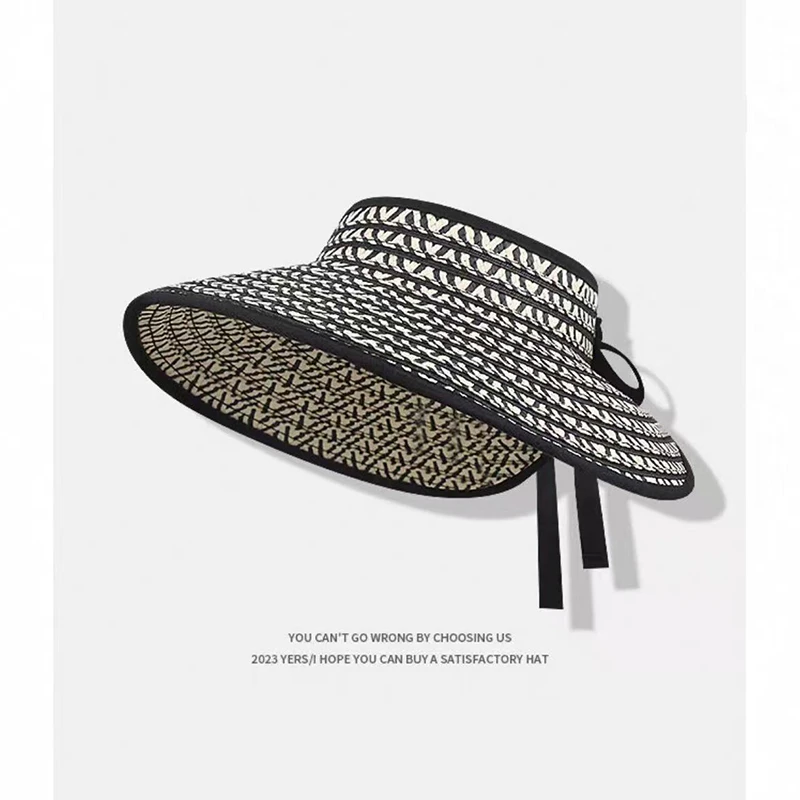 春夏户外大帽檐遮阳帽防晒显脸小大头围防紫外线帽子可折叠空顶帽