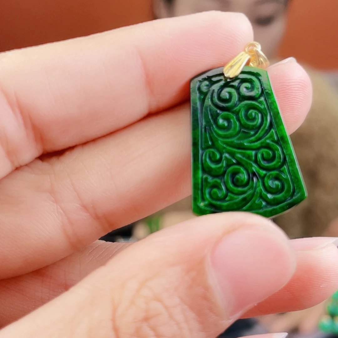 翡翠未镶嵌耳饰饰品