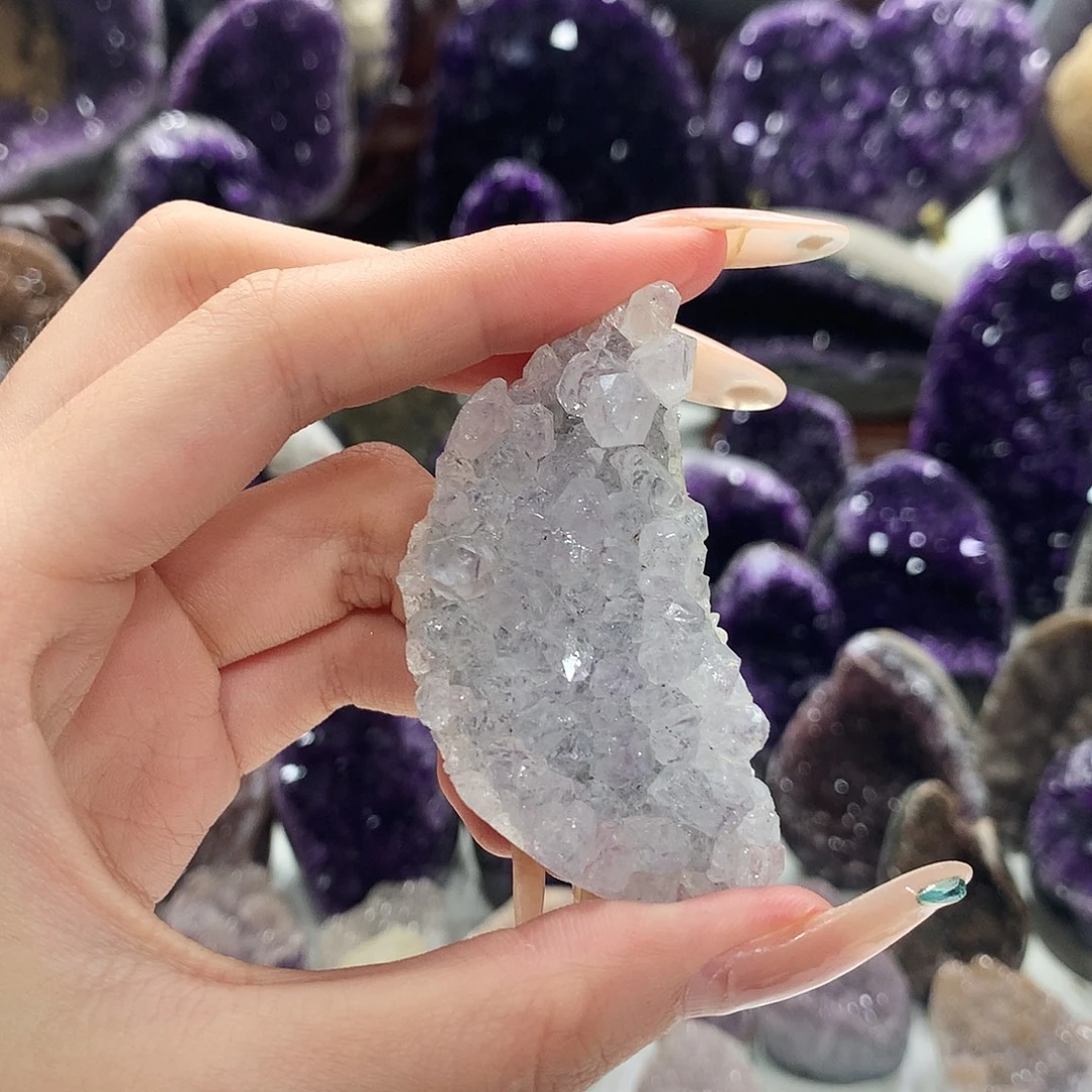 紫晶摆件未镶嵌水晶