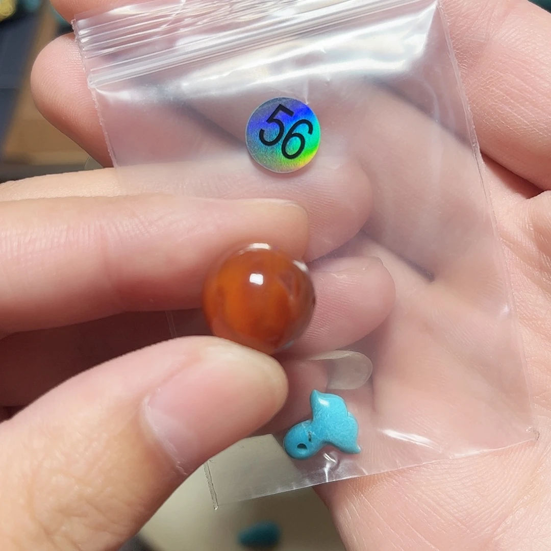 A****未镶嵌圆珠桶珠老型手串！！玛瑙/玉髓