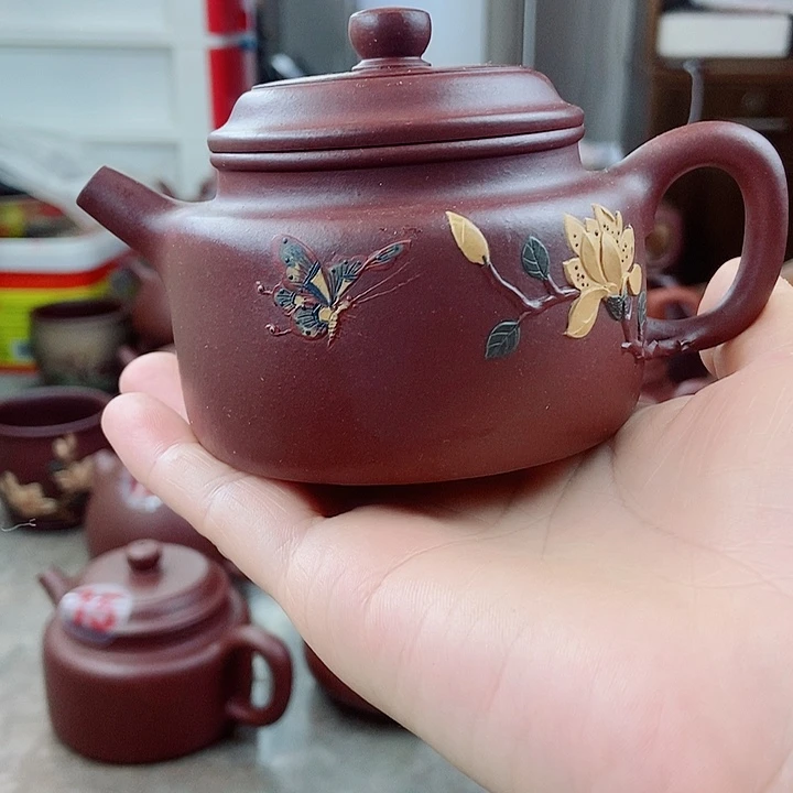 茶壶紫砂清***酒全手工制作，原矿紫砂