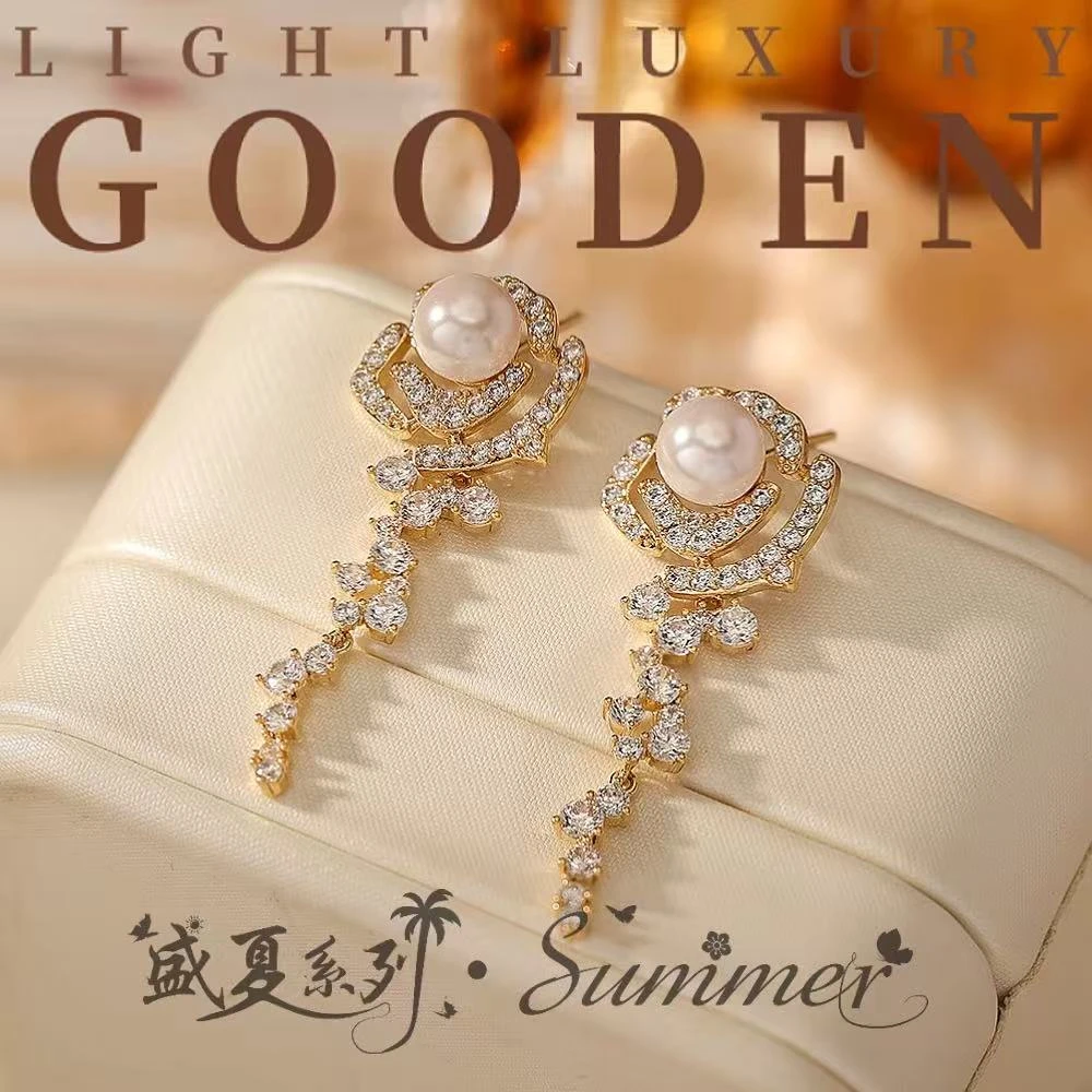 铜合金耳饰 Gooden岛家【宴会女王】银针高级感气质轻奢时尚耳环