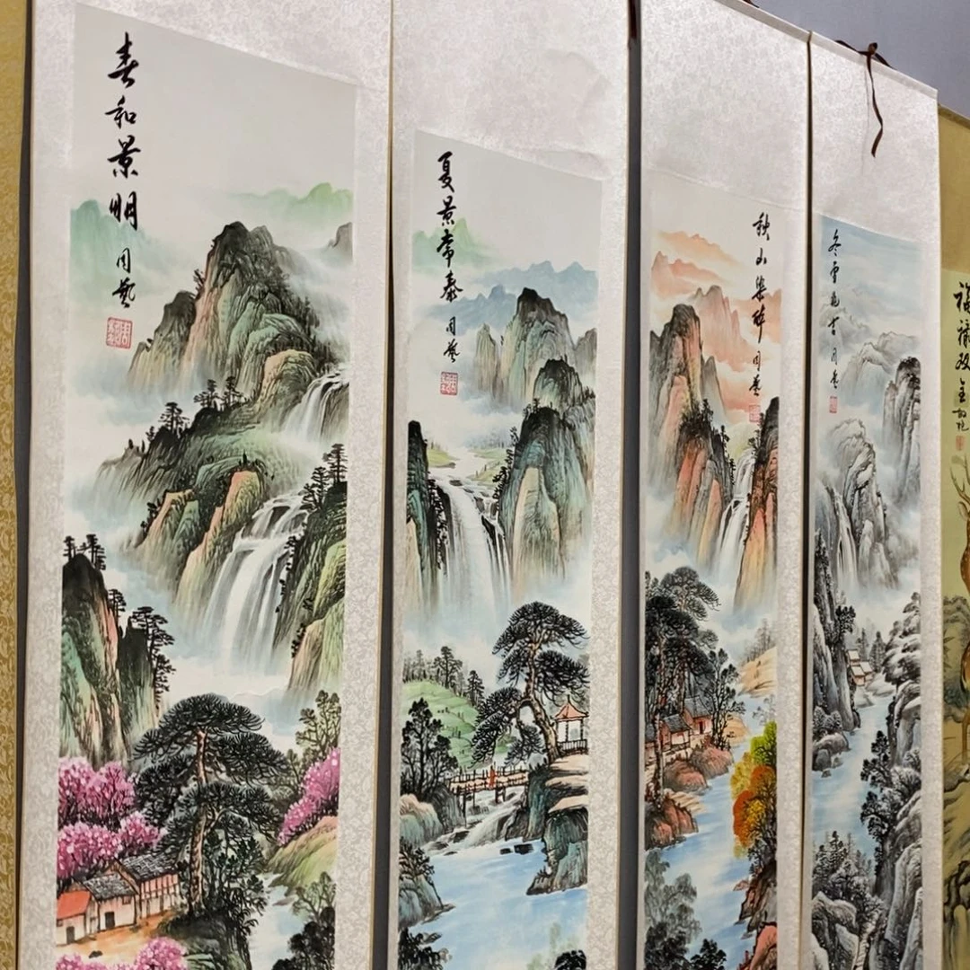 国画手绘作品带运险w