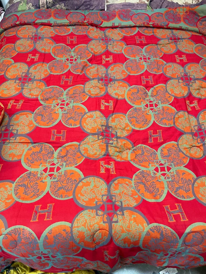 【心想柿成】200*230纯棉双层纱色织提花可水洗机洗被套