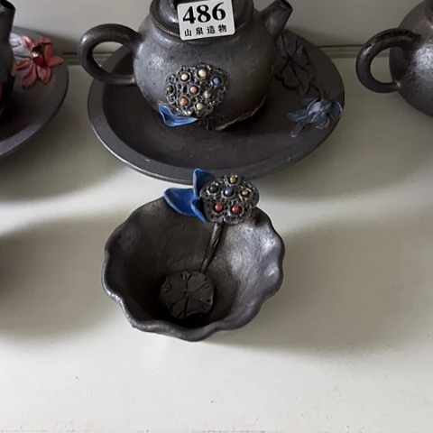 静***静山泉造物手工制作柴烧486三件套