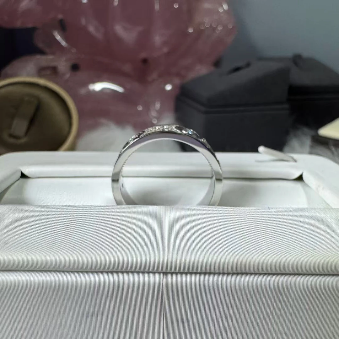 【不梵婚戒】 带包装 三圈满天星排戒.A