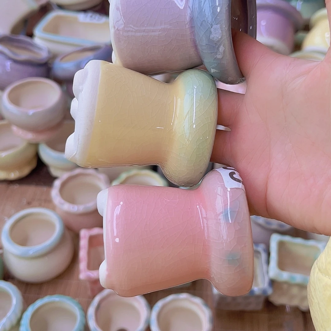 红陶陶瓷花盆当场满12包邮