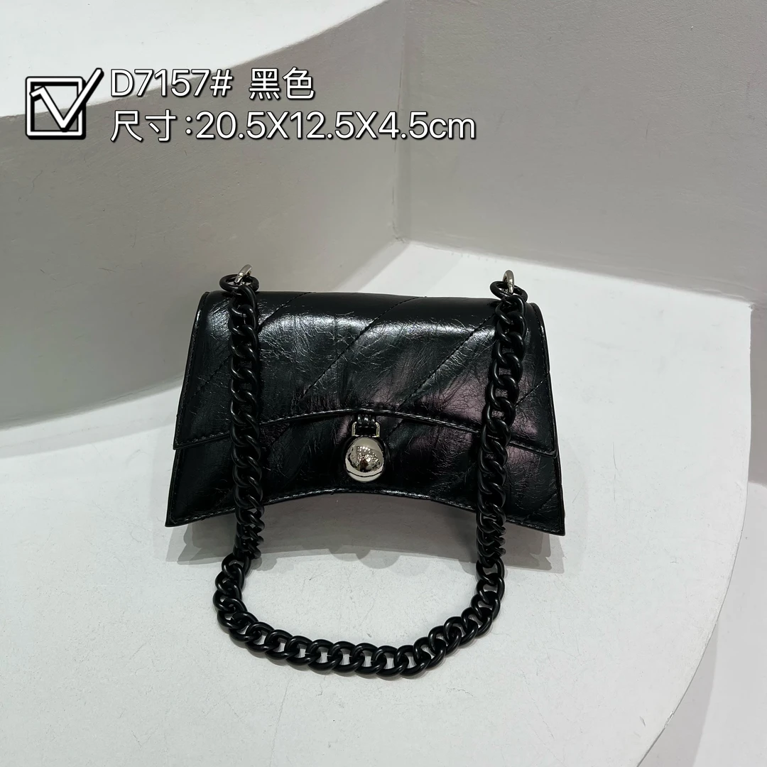 【南沙瑞熙】ZT-D7157-劳伦黑-20*4*12 轻奢时尚女士新款手提斜挎包