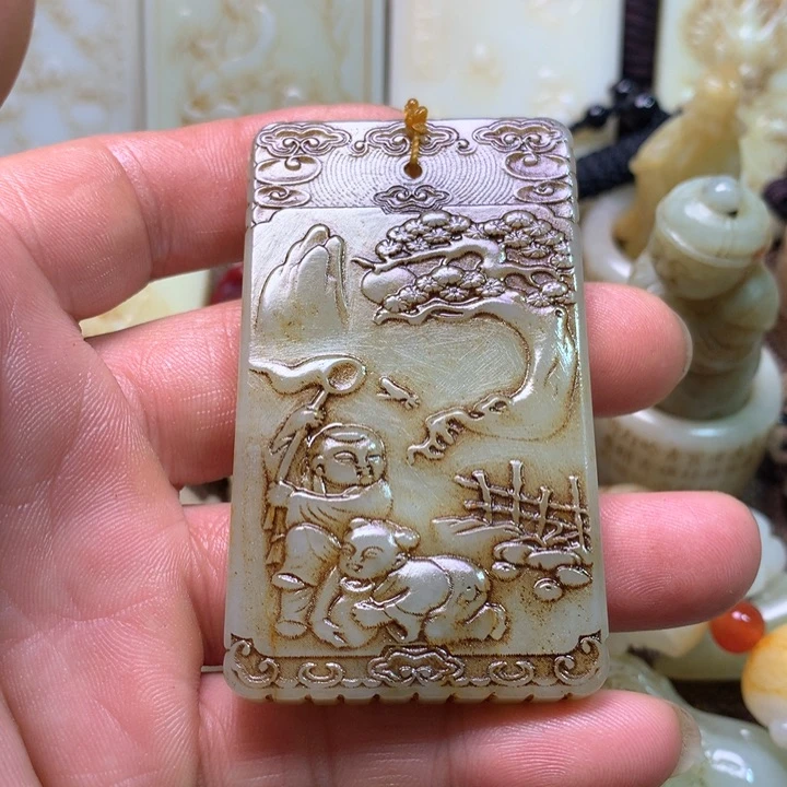 和田玉挂件未镶嵌阿**j