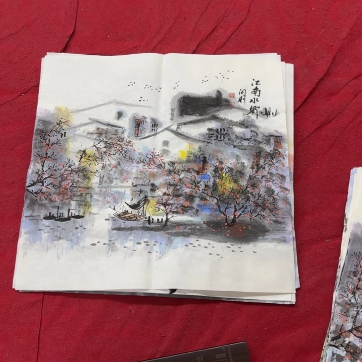 国画花鸟等多种鸟类的栖息