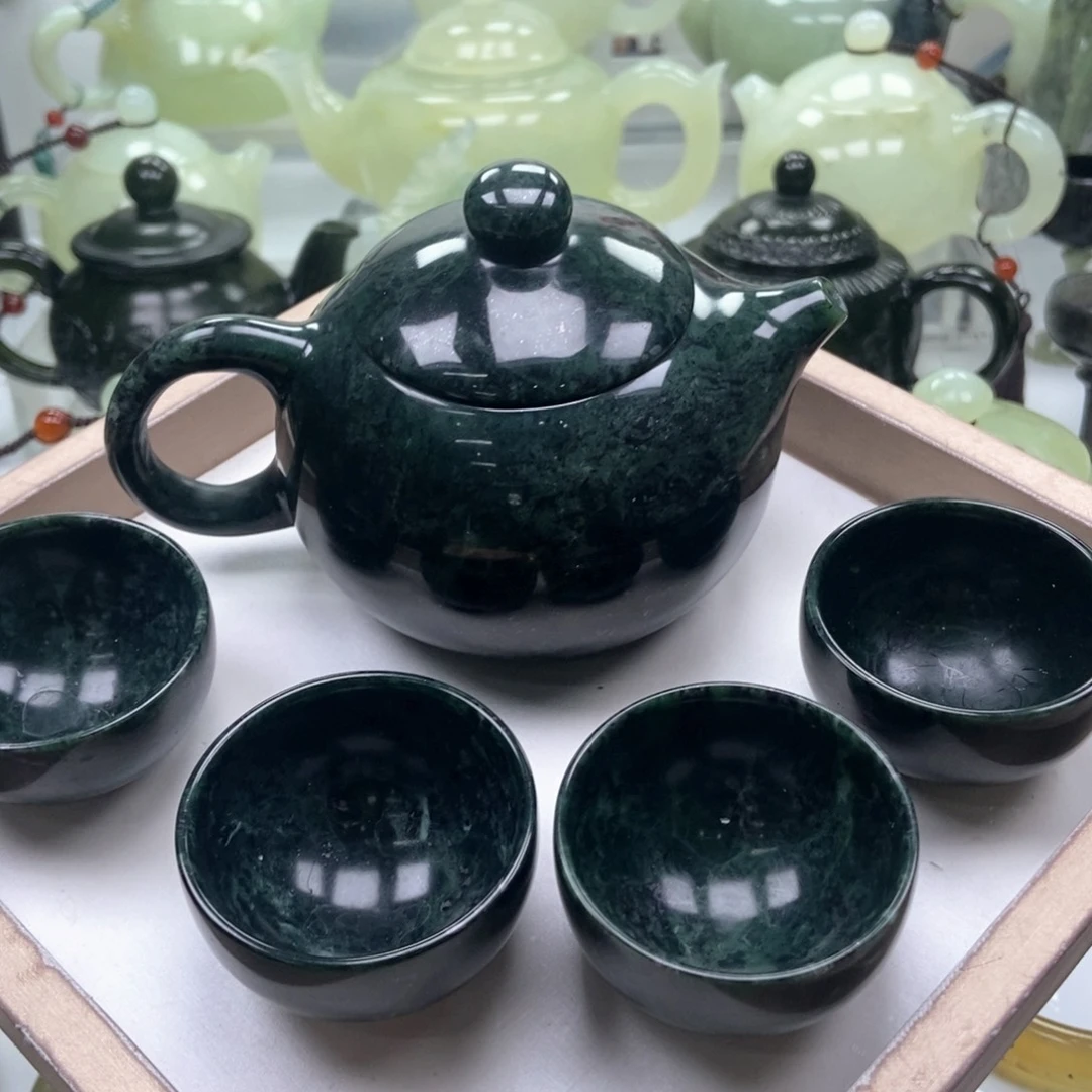 蛇纹石玉壶未镶嵌