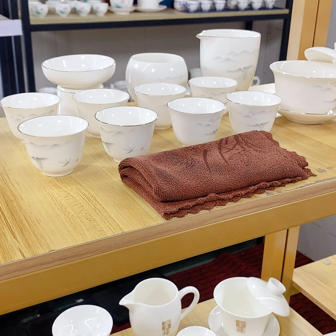 羊脂玉白瓷茶具套装茶具