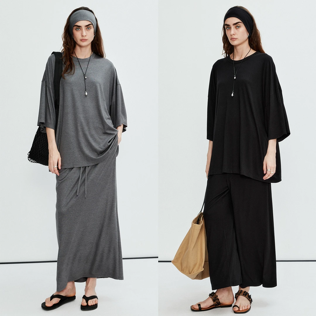 MRS Studios胶囊系列 duangduang懒人套装 T恤/九分裤/直筒半裙