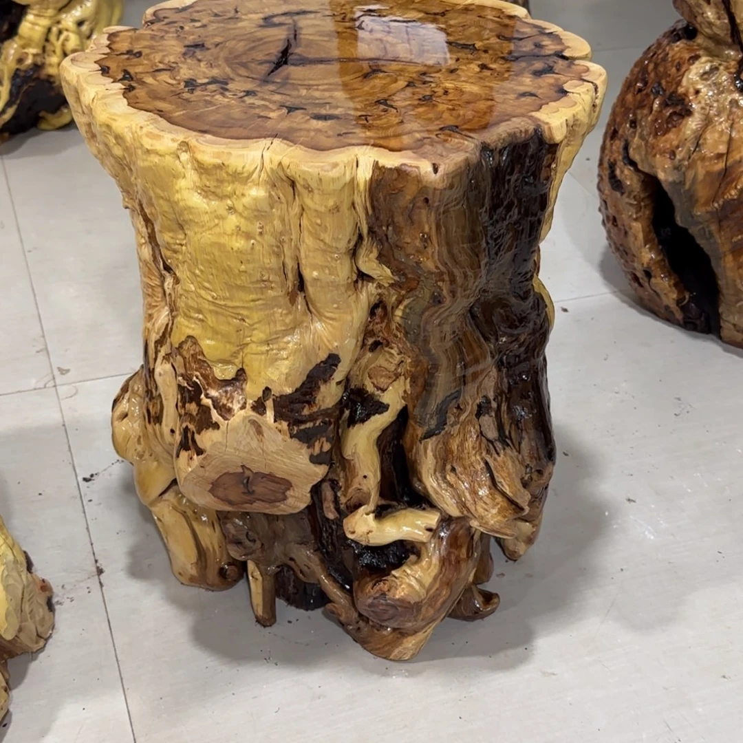 得***院龙纹鸡心枣木手工艺品