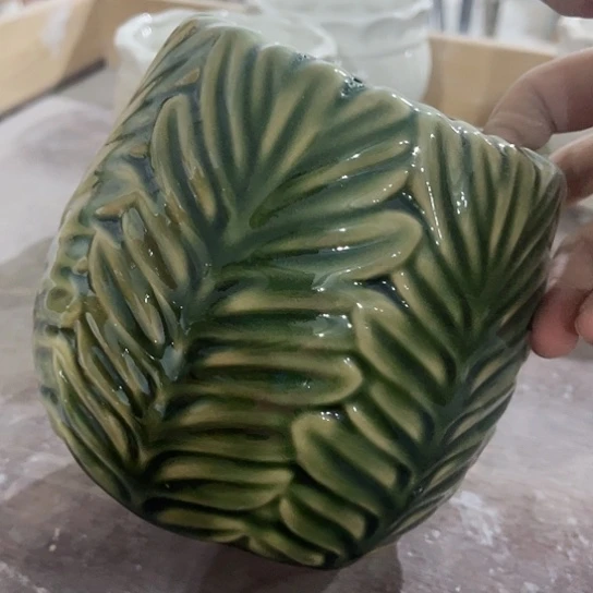 多肉绿植陶瓷花盆9.9包邮，有孔，微瑕