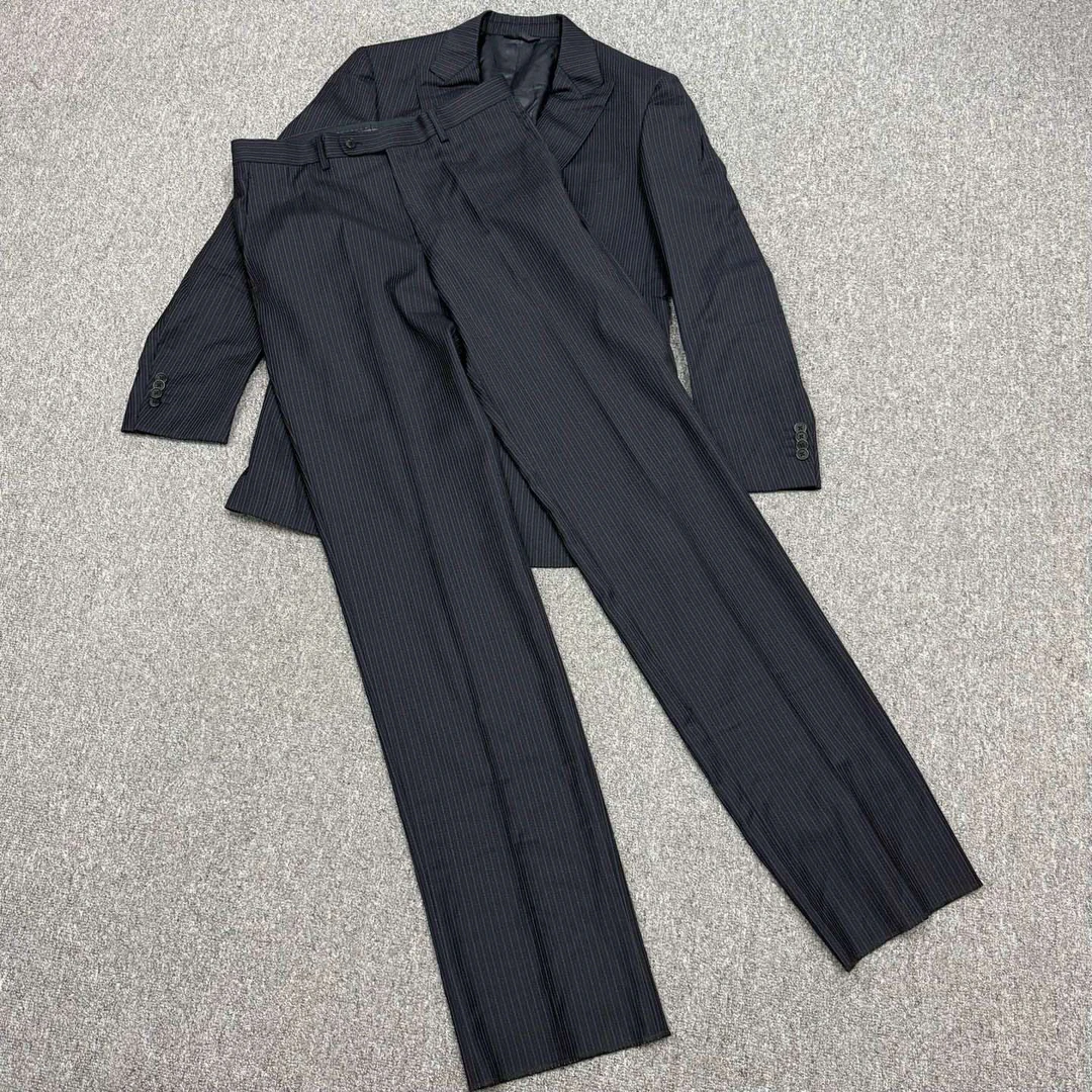 99新 Givenchy/纪梵希 14674840 纪梵希 黑色条纹西装套装 L码