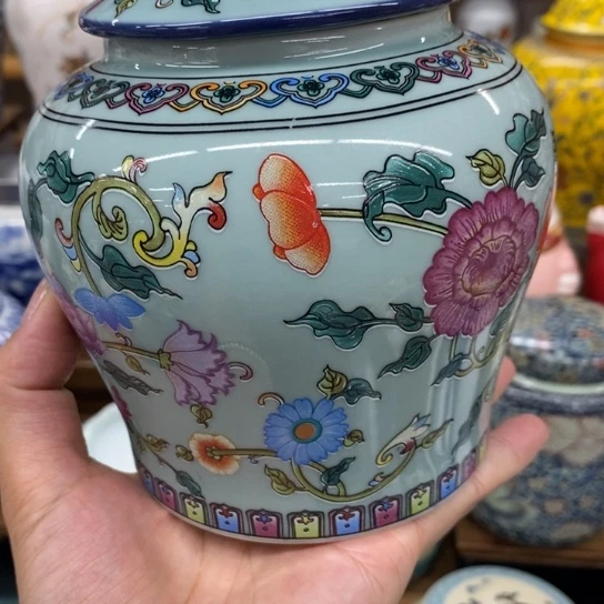 瓷片陶瓷茶叶罐密封罐