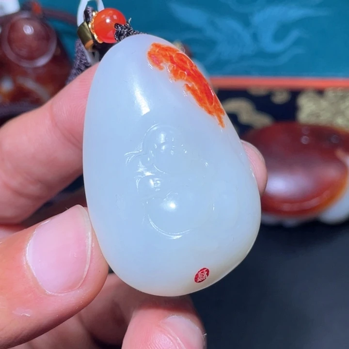 和田玉未镶嵌颈饰J