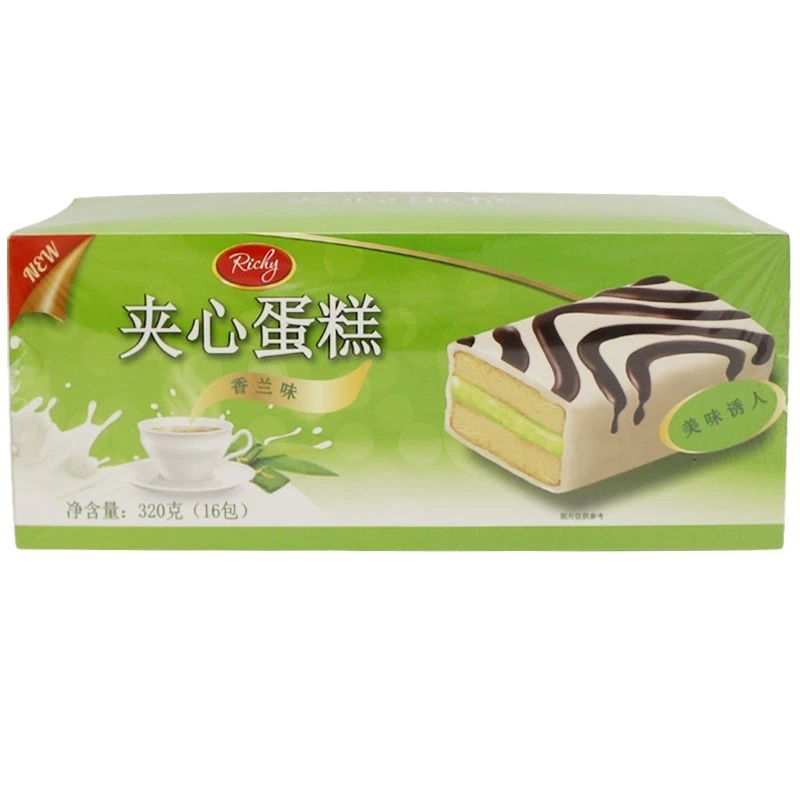 Richy夹心蛋糕香兰味320g*3盒保质期至25年10月12日