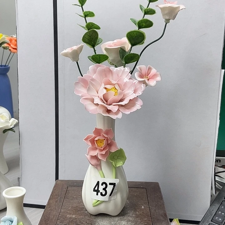 陶瓷纯手工捏花设计