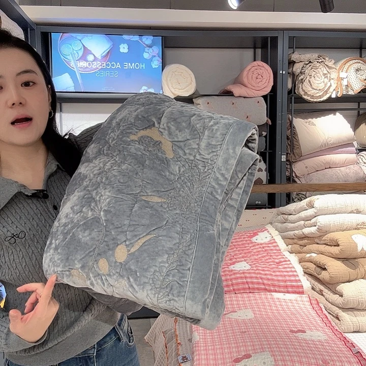 棉貂毛棉花三件套