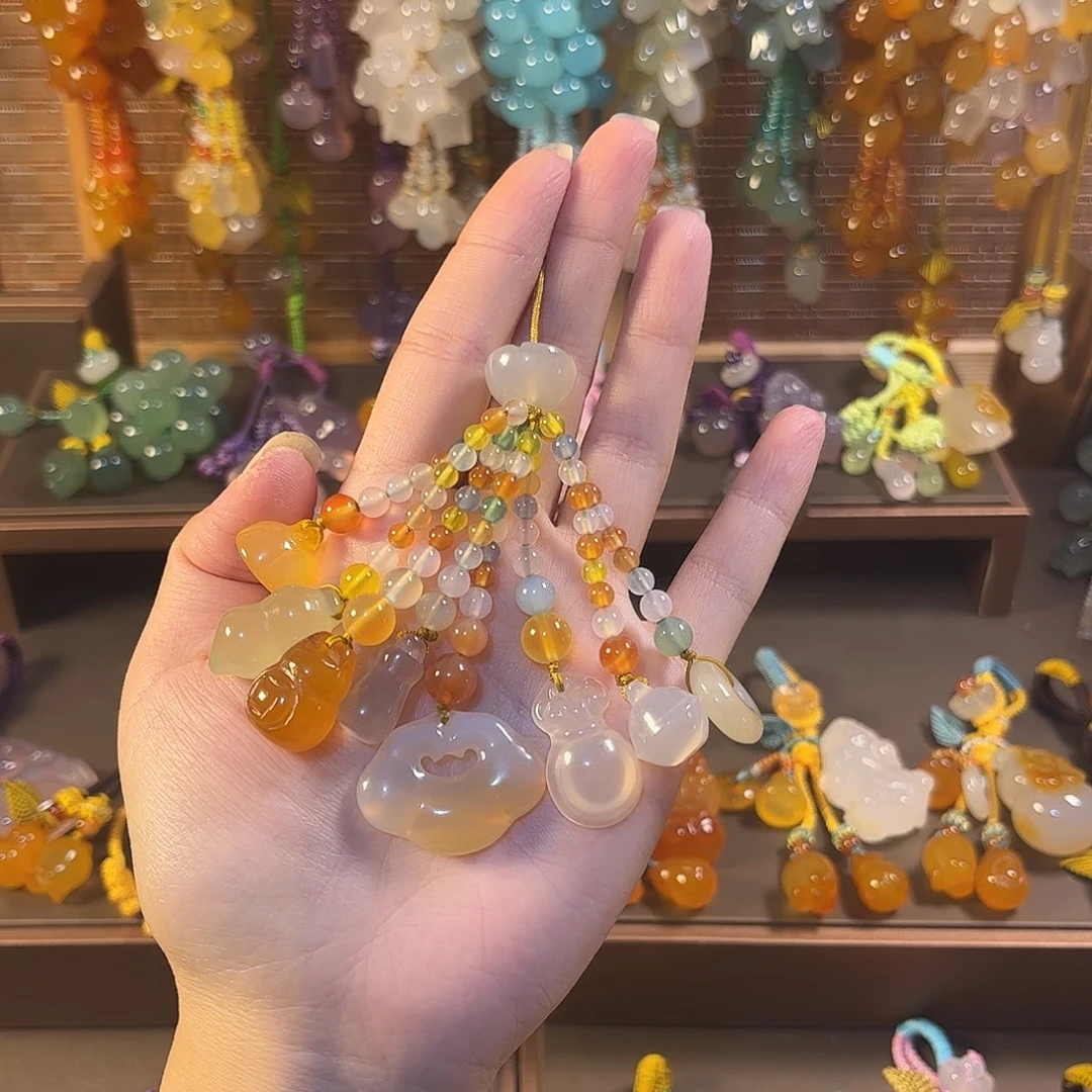 玛瑙/玉髓未镶嵌车挂
