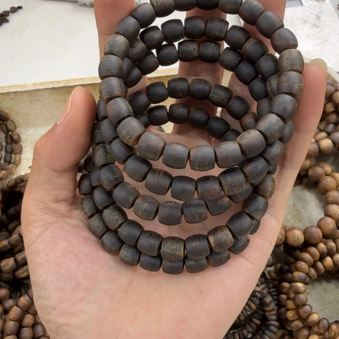 沉香碎屑沉香单圈沉水0.8股珠蓝宝石10克多样性发一