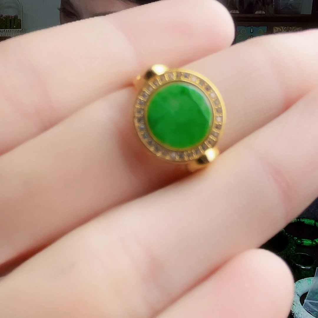 颈饰银S925镶嵌翡翠