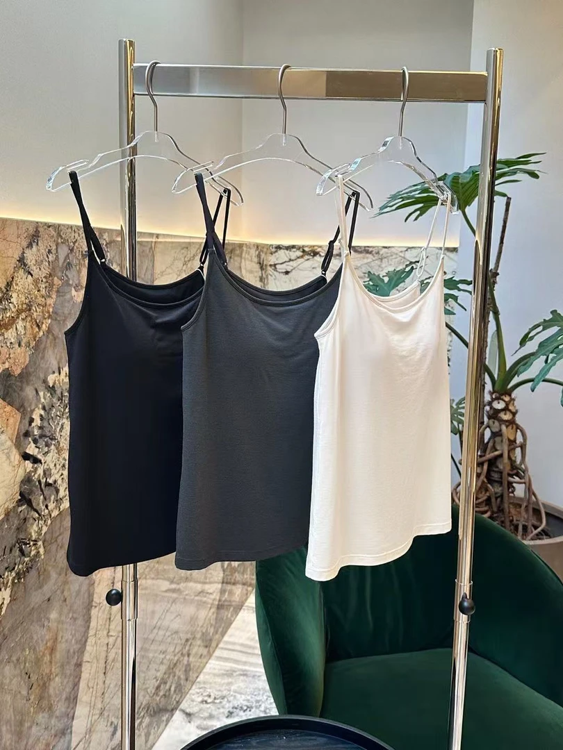 显瘦带胸垫韩版背心修身休闲风内搭极简风INS风夏季吊带简约